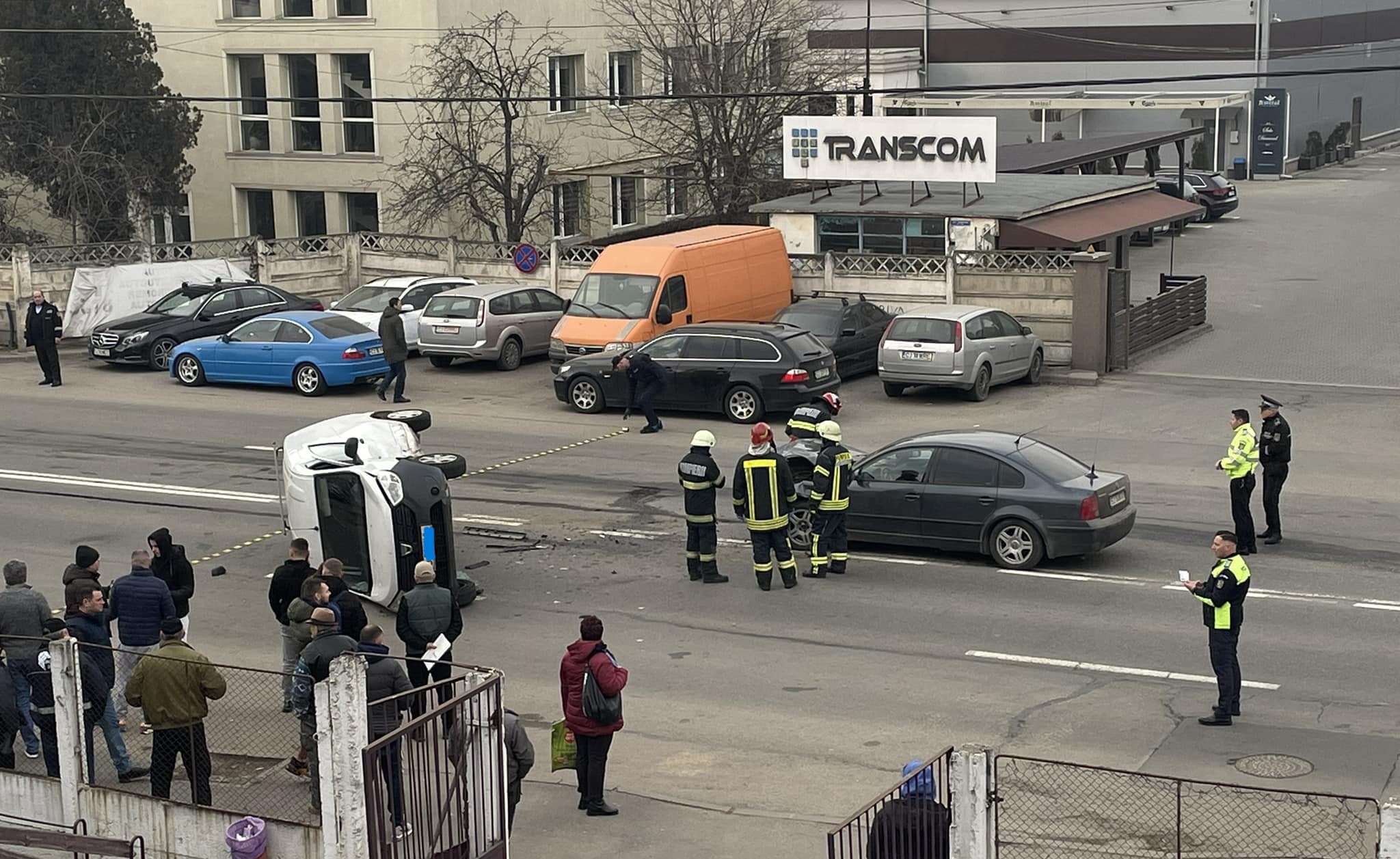 Accident pe strada Câmpina/ Foto: Info Trafic Cluj-Napoca - Facebook
