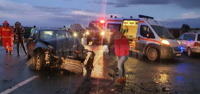 Un clujean a produs un accident monstru în Suceava pentru că a adormit la volan / Foto: monitorulsv.ro.