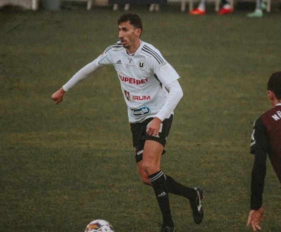 Ioan Filip împotriva FC Nurnberg /FOTO: FC Universitatea Cluj - Facebook