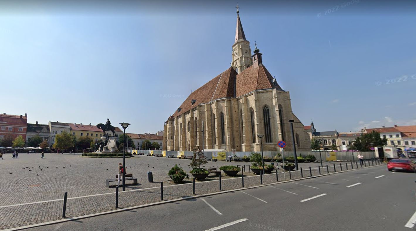Piața Unirii din Cluj-Napoca / Foto: captură ecran Google Maps