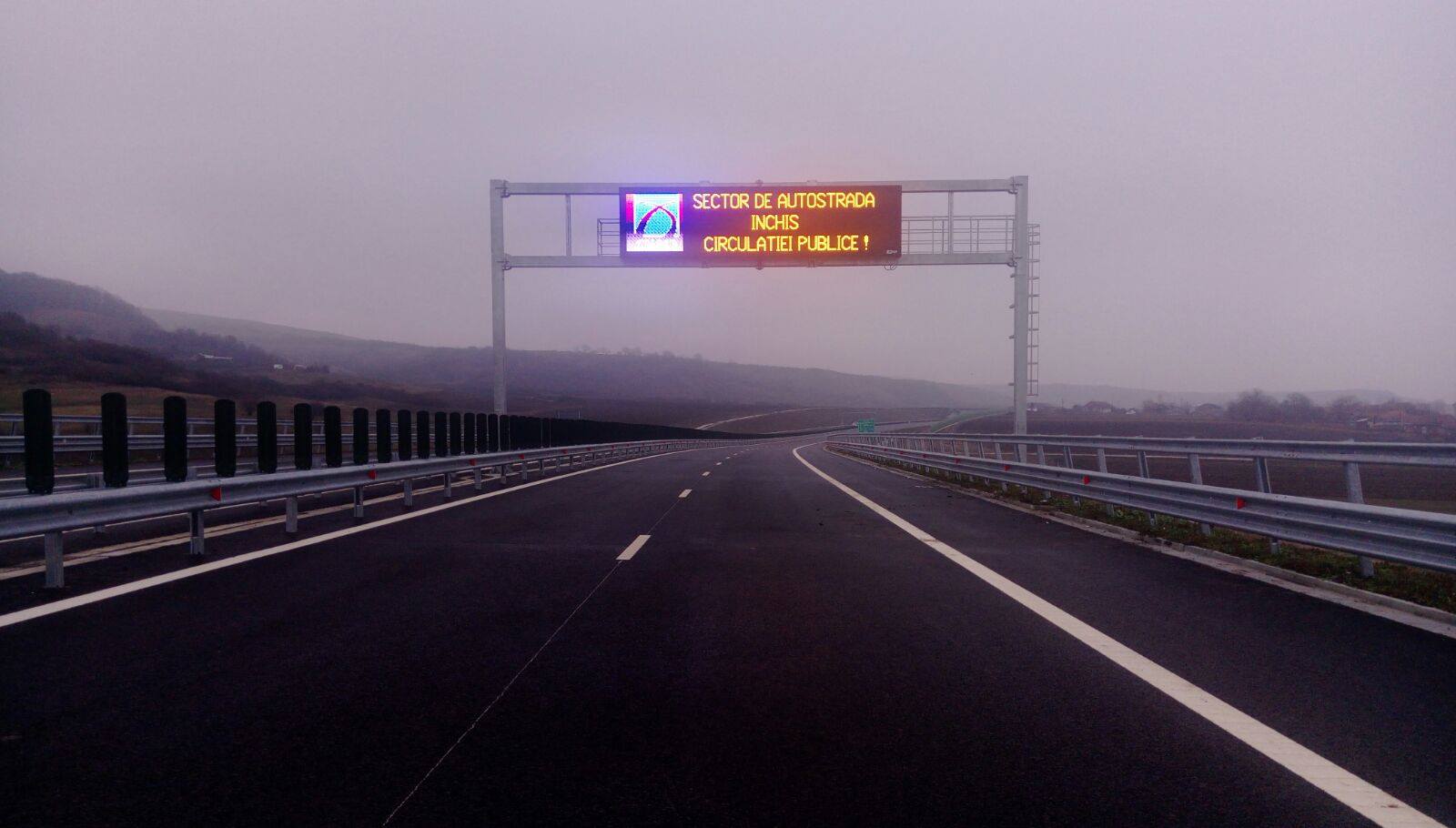 Circulație ÎNCHISĂ pe un kilometru din Autostrada Sebeș-Turda. FOTO: Facebook/ Asociația Pro Infrastructură