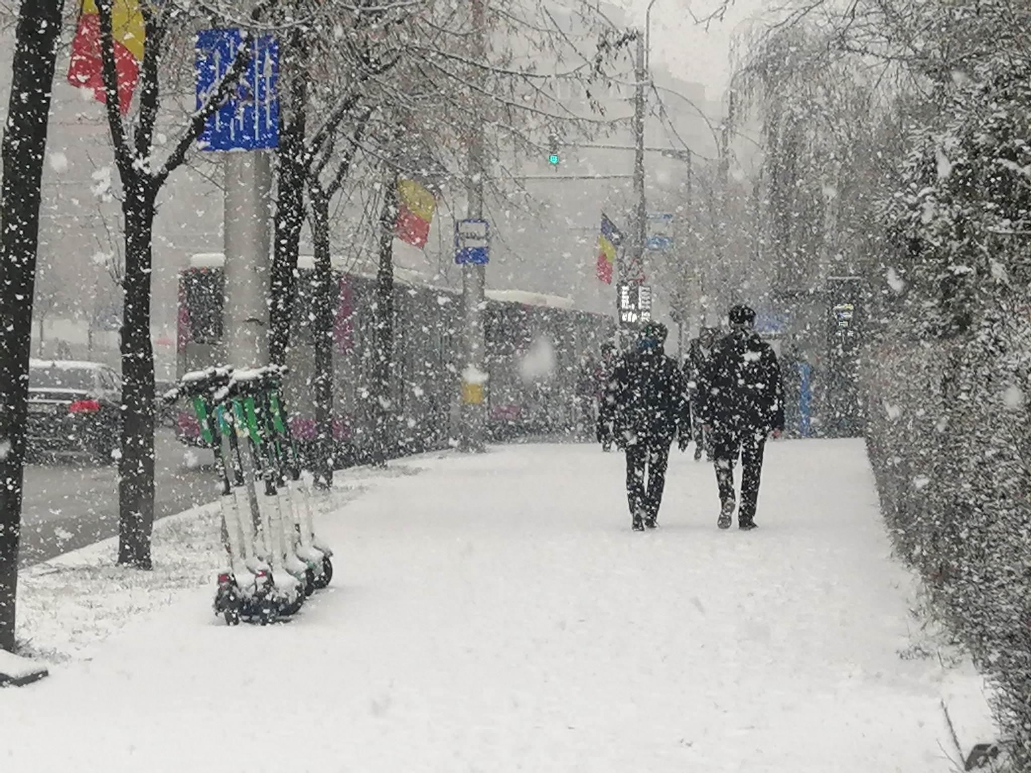 Se va depune strat nou de zăpadă, care va fi mai consistent în zonele montane. FOTO: Monitorul de Cluj