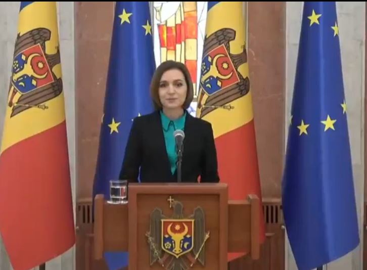Maia Sandu, președintele Moldovei, denunță o potențială lovitură de stat peste Prut, la inițiativa Moscovei/captură foto Maia Sandu Facebook.com