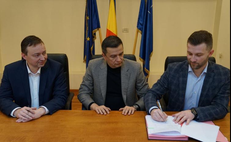 Acord de parteneriat cu CNAIR pentru realizarea drumului de legătură Florești/captură foto: Bogdan Pivariu Facebook.com