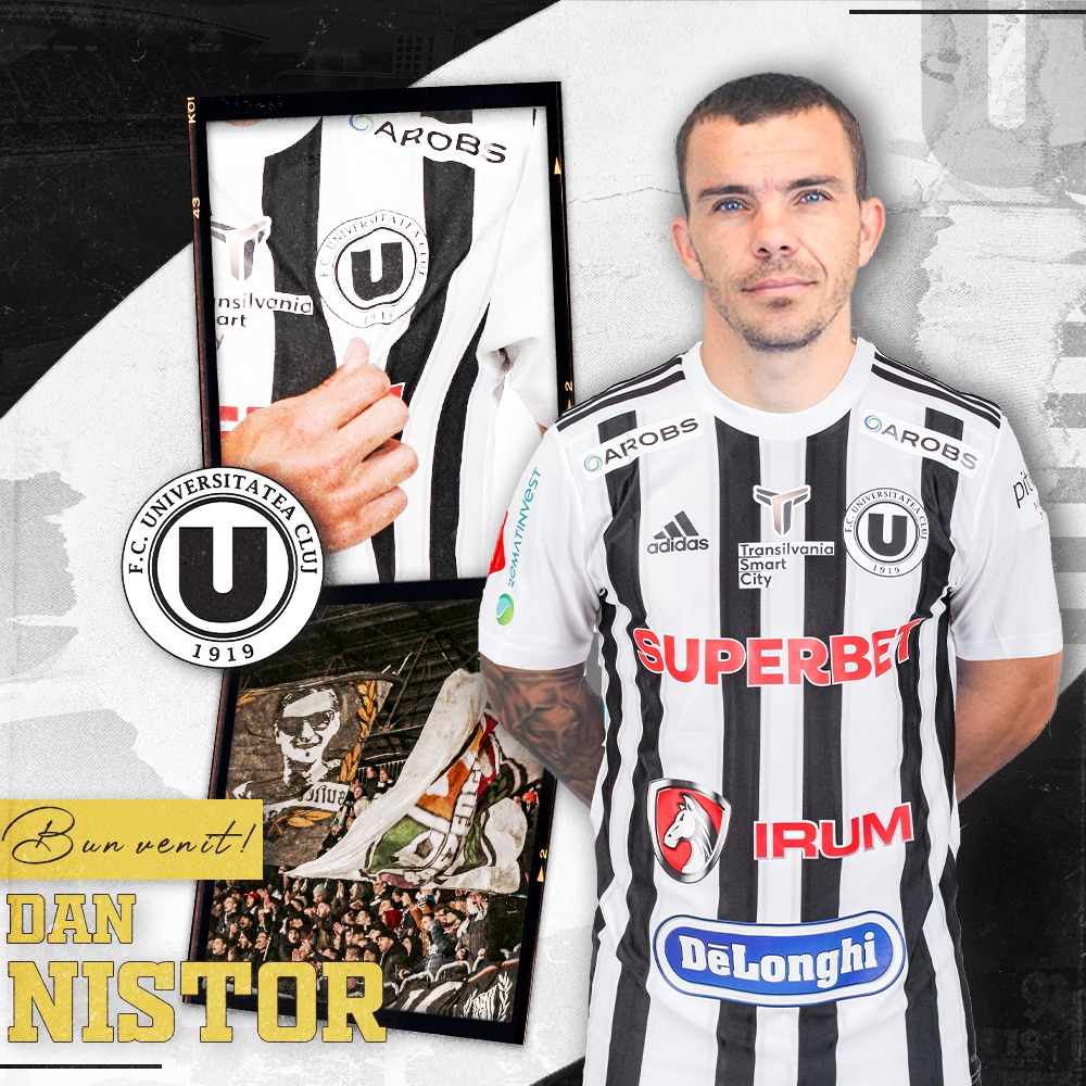 Dan Nistor a fost ultimul transfer al Universității Cluj din acest an /FOTO: FC Universitatea Craiova