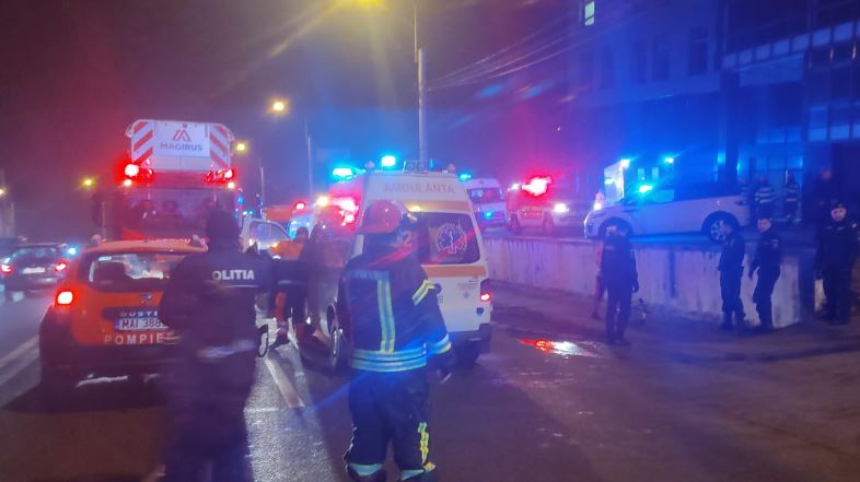 Incendiu la un spital privat din Cluj-Napoca / Foto: ISU Cluj