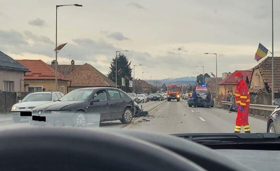 Accident între trei mașini în Florești / Foto: Info Trafic jud. Cluj