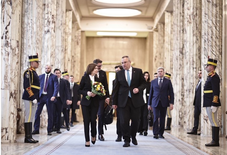 Premierul Nicolae Ciucă a primit vizita președintei Republicii Moldova, Maia Sandu. FOTO: gov.ro