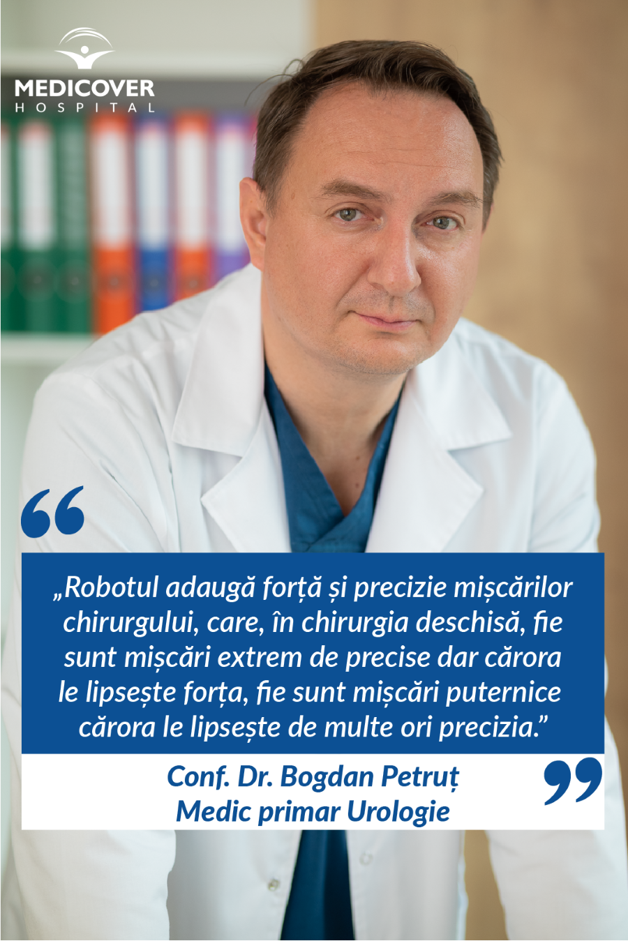 Conf. Dr. Bogdan Petruț, medic primar urologie, Spitalul Medicover Cluj