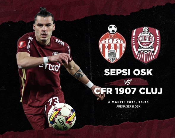 CFR Cluj o va întâlni pe Sepsi în penultima etapă /FOTO: CFR Cluj - Facebook