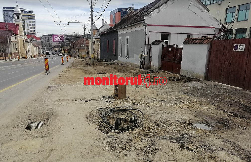 Cum avansează șantierul de pe Calea Mănăștur-Calea Moților/Foto: monitorulcj.ro