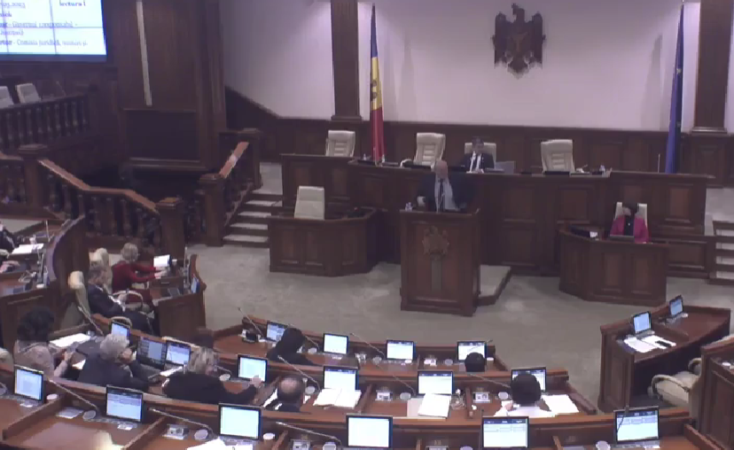Ședință în Parlamentul Republicii Moldova / Foto: Facebook - captură video - Parlamentul Republicii Moldova