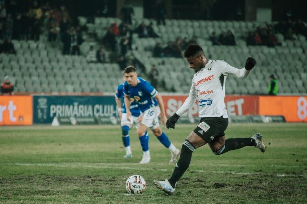 Mamadou Thiam este golgheterul Universității Cluj în acest sezon /FOTO: FC Universitatea Cluj - Facebook