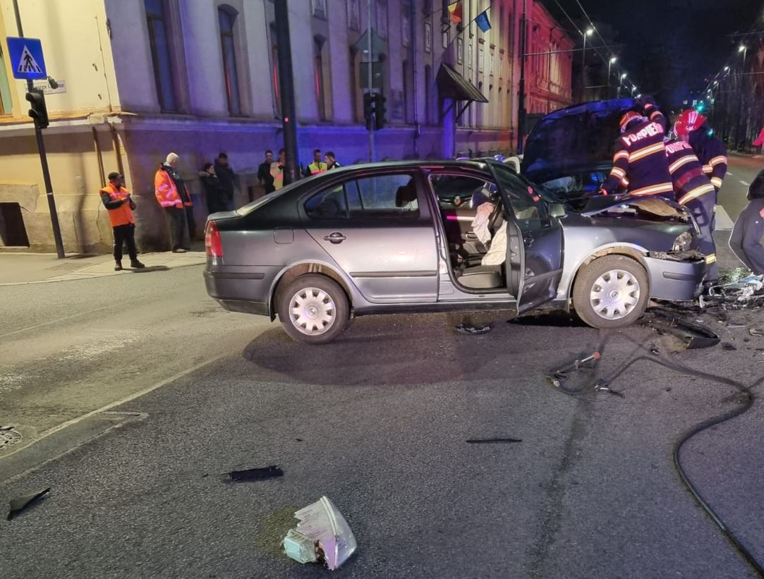 Accident pe Calea Moților / Foto: ISU Cluj