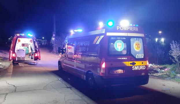 Două salvări ale SMURD-ului intervenind la accident /FOTO: ISU Cluj