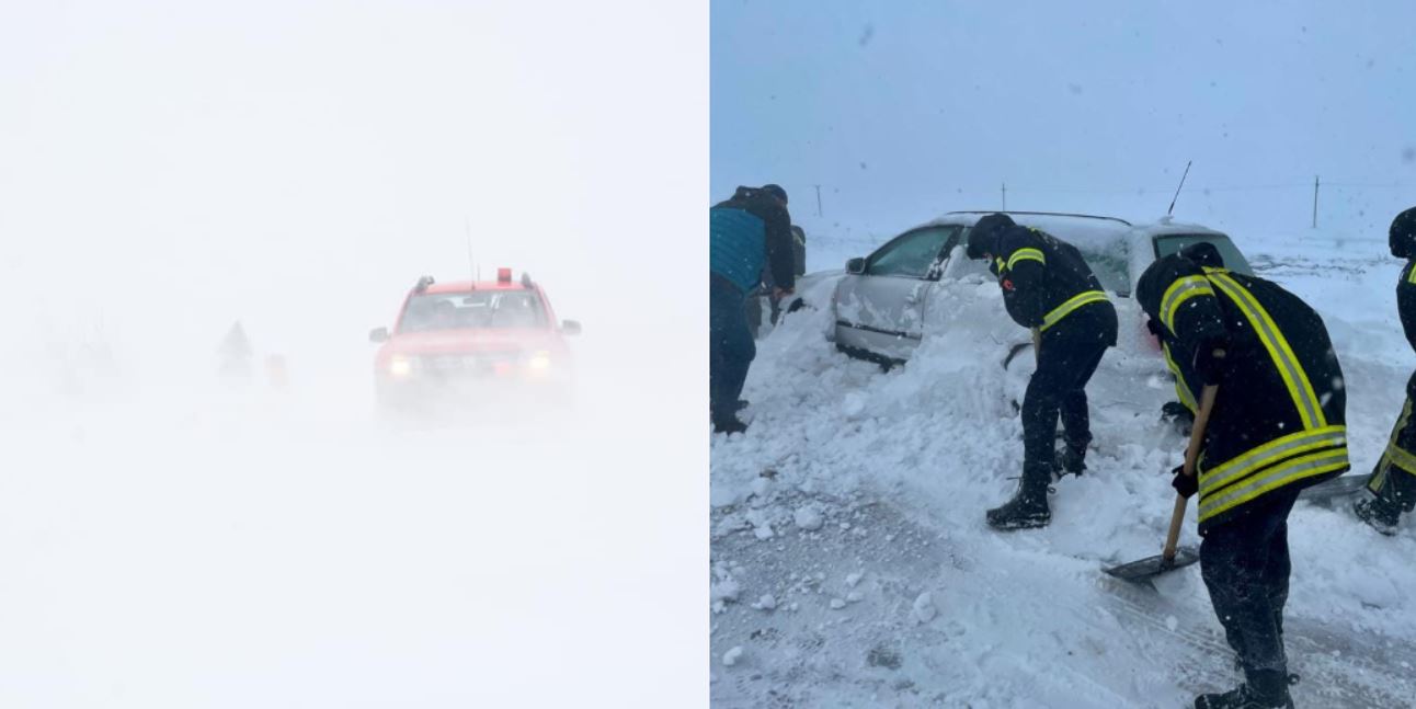 Haos în țară, din cauza ninsorii / Foto: ISU Botoșani - Facebook