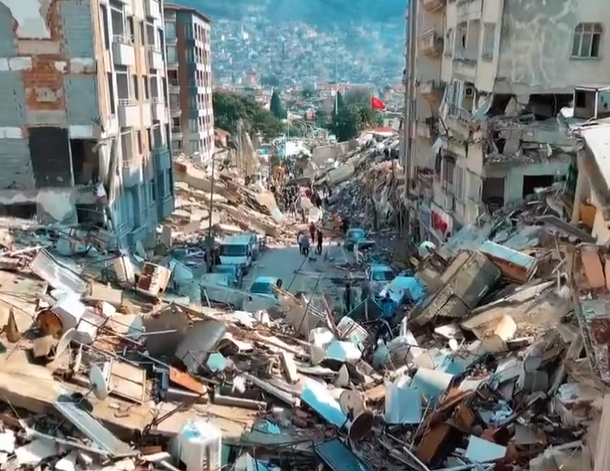 Urmări ale cutremurului care a afectat Turcia și Siria /  Foto: @PubityIG - Twitter