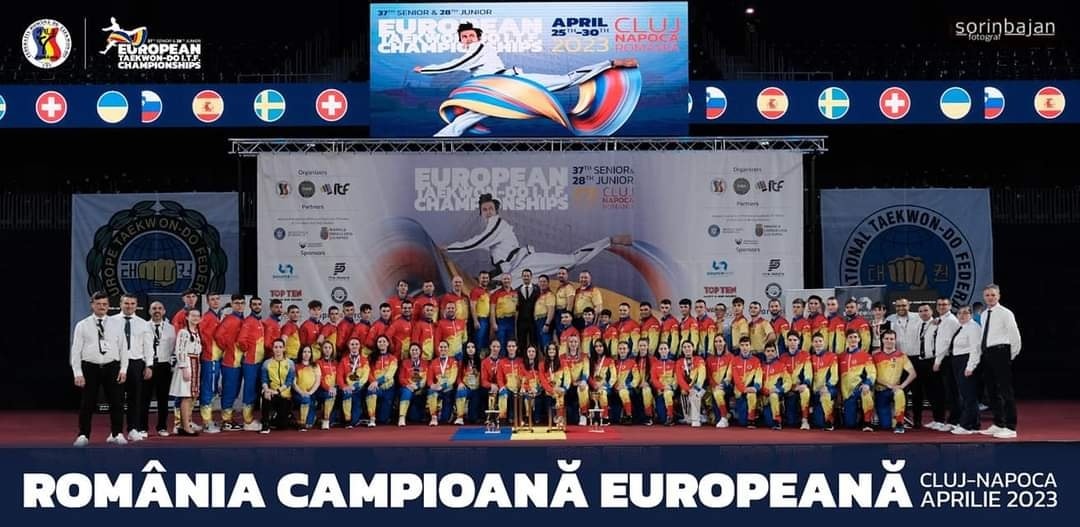 România s-a clasat pe primul loc între cele 30 de țări participante la Campionatul European de Taekwon-do ITF desfăşurat în Cluj-Napoca/ Foto: Ministerul Sportului - Facebook