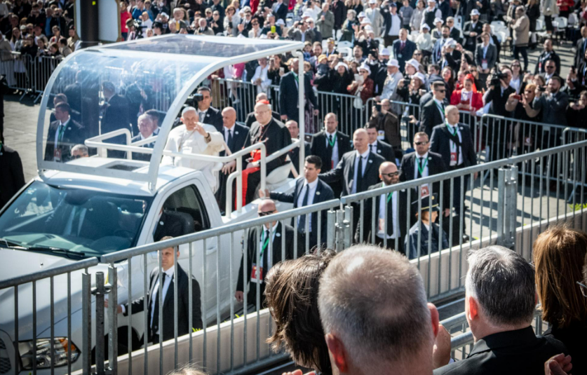 Papa Francisc în Budapesta/ Foto: Orbán Viktor - Facebook