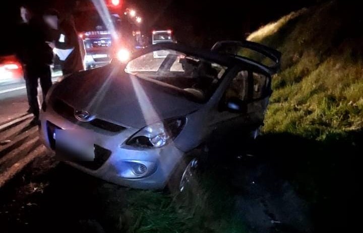 Al doilea accident rutier pe ziua de duminică a avut loc în localitatea Căpușu Mare/ Foto: ISU Cluj