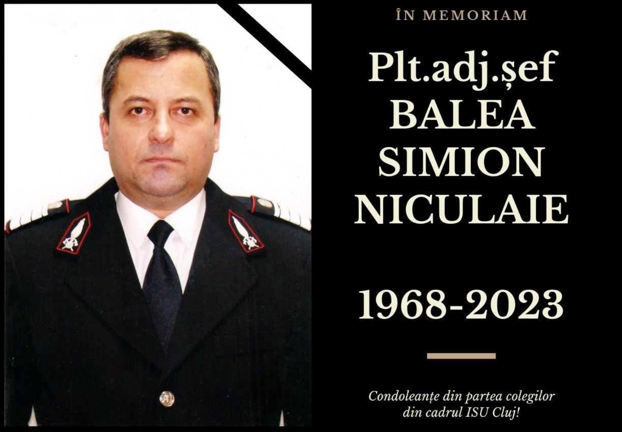 A murit un pompier devotat al Clujului / Foto: ISU Cluj