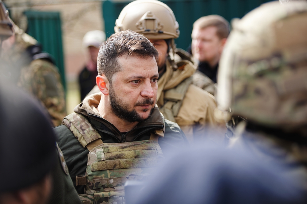 Volodimir Zelenski alături de trupele ucrainene /FOTO: depositphotos.com
