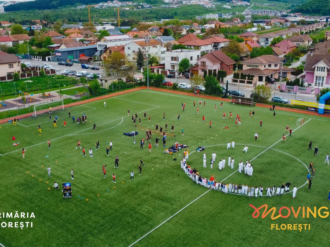 „Moving Florești”, ecou fantastic pentru comunitatea sportivă floreșteană. FOTO: Facebook/ Bogdan Pivariu
