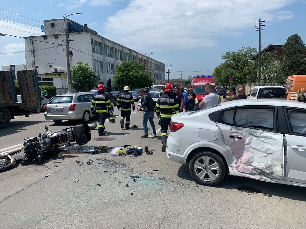 Accident strada Câmpina. Foto ISU Cluj