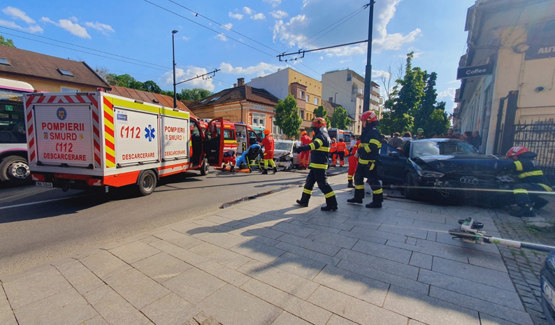 Accident grav pe Calea Moților / Foto: Facebook - Info Trafic Cluj-Napoca