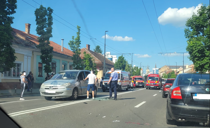 Accident pe Moților / Foto: Info Trafic Cluj-Napoca - Facebook