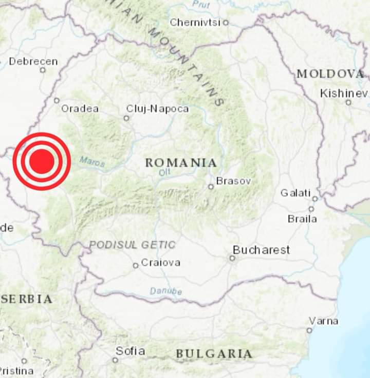 Cutremur luni seara în România / Foto: Meteoplus - Facebook