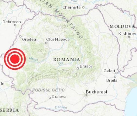 Cutremur cu 5 replici în Arad / Foto: Meteoplus