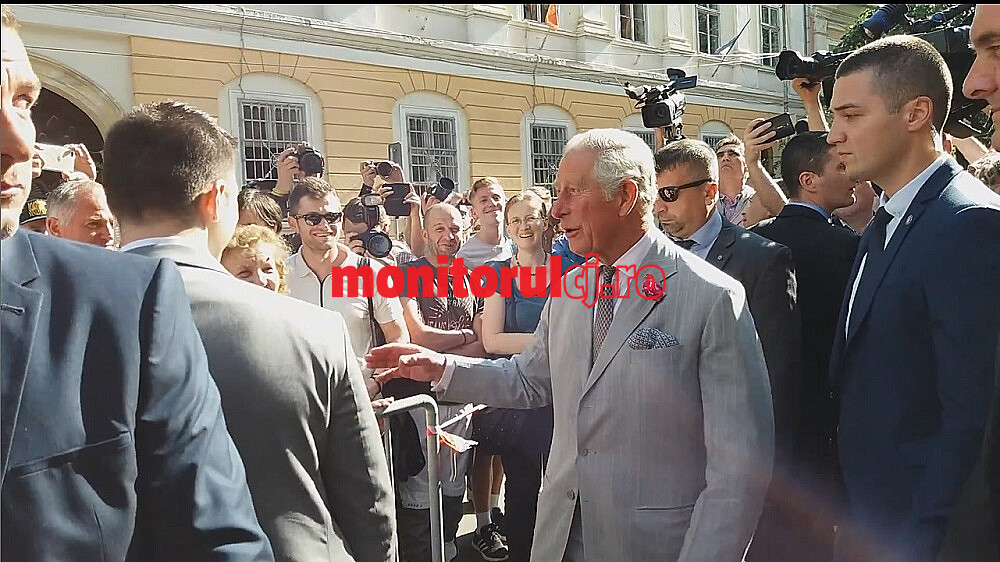 Regele Charles, pe 29 mai 2017, Universitatea „Babeş-Bolyai, când era prinț / Foto: arhivă monitorulcj.ro