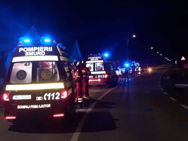 Accident în comuna Mica, Cluj/ Foto: ISU Cluj