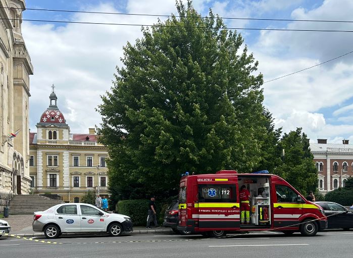 Accident în Piața Avram Iancu - 07.06.2023 / Foto: Grup WhatsApp