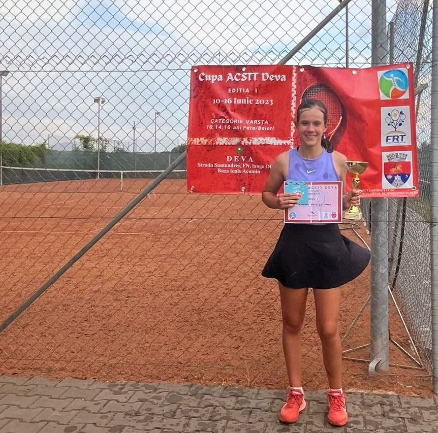 Clujeanca Patricia Irimieș, câștigătoare a unor turnee de tenis din categoriile Under 14  și Under 16