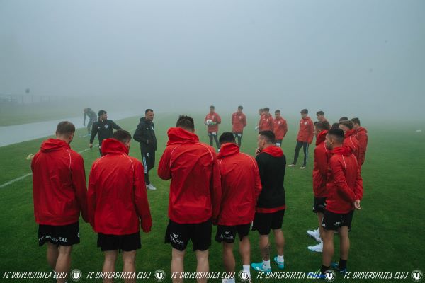 Lotul echipei „U” Cluj în cantonamentul din Slovenia/ Foto: FC Universitatea Cluj - Facebook