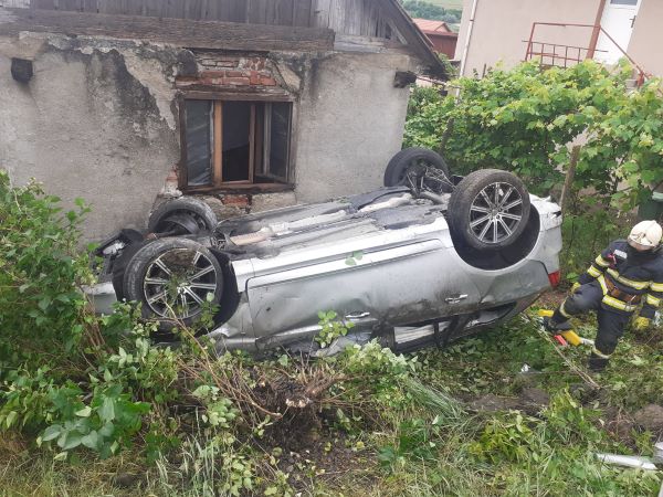 Accident în Copăceni/ Foto: ISU Cluj