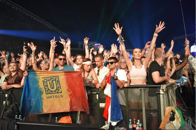 Festivalierii distrându-se la UNTOLD 2022 / Foto: arhivă monitorulcj.ro