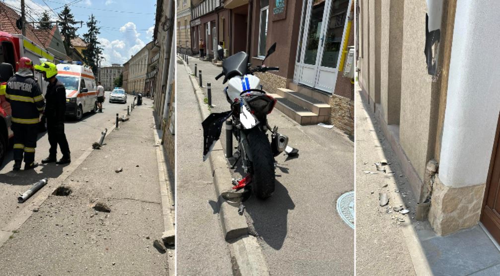 Accident moto pe strada Paris / Foto: Info Trafic Cluj-Napoca