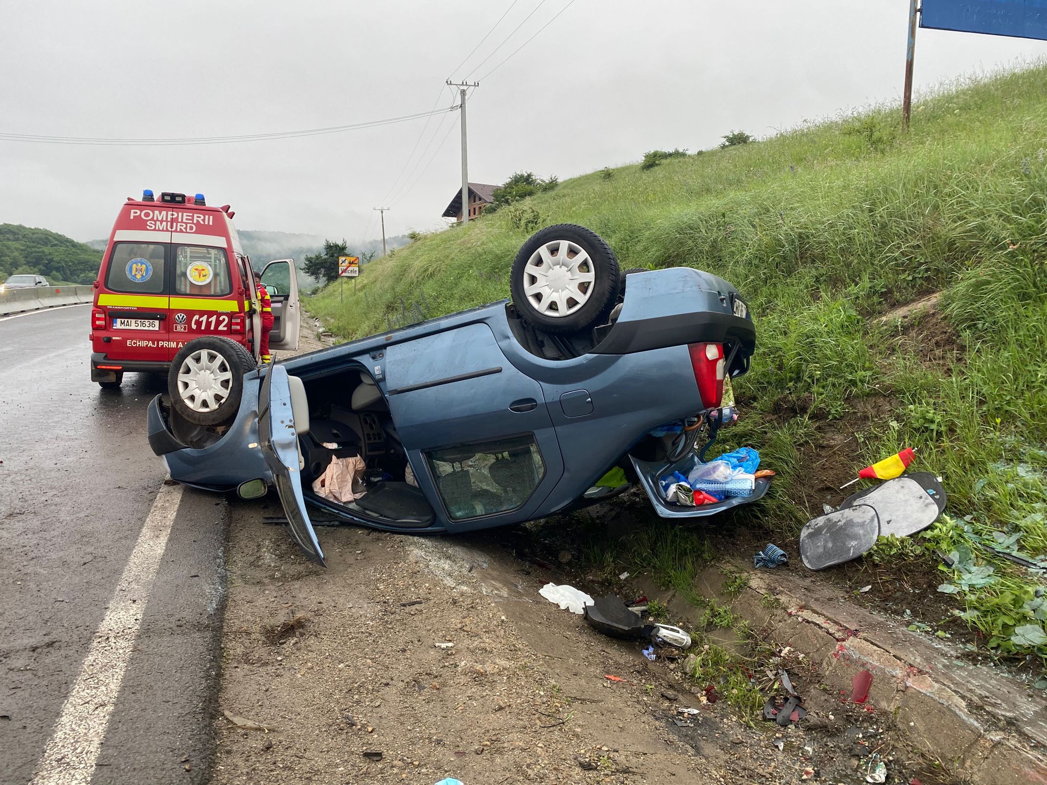 România rămâne prima în UE la decese pe șosea. FOTO sugestiv: ISU Cluj