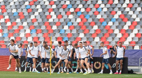 Naționala României Under-21 la antrenamente pe Stadionul Steaua, București - 20 iunie 2023/ Foto: Echipa națională de fotbal a României - Facebook