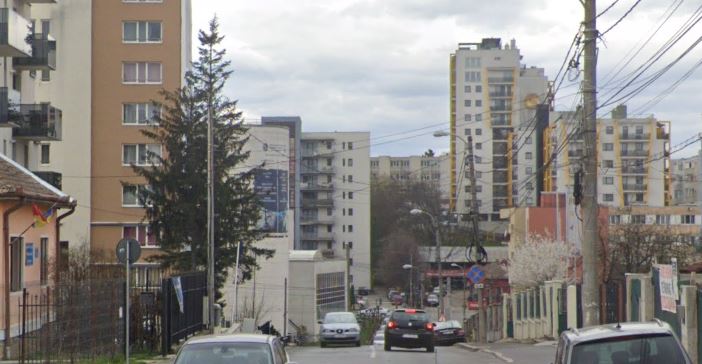 Strada Sarmisegetuza, pe care se plimba tânărul cu comportament bizar pe carosabil / Foto: Google Maps