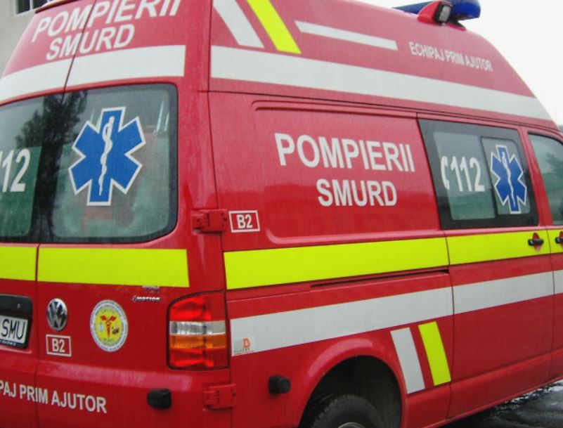 Victimă preluată de ambulanță / Foto: smurd.ro