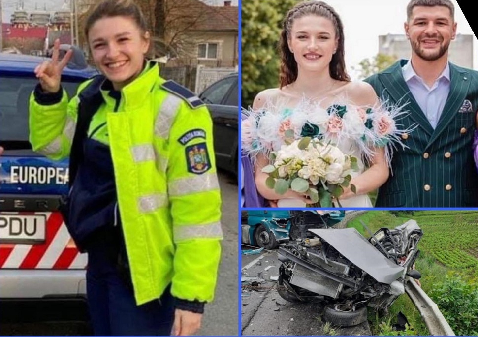 Cei doi tineri care au murit erau polițiști la Inspectoratul de Poliție Județean (IPJ) Cluj. Accidentul a avut loc în localitatea Șaula. Foto colaj monitorulcj.ro