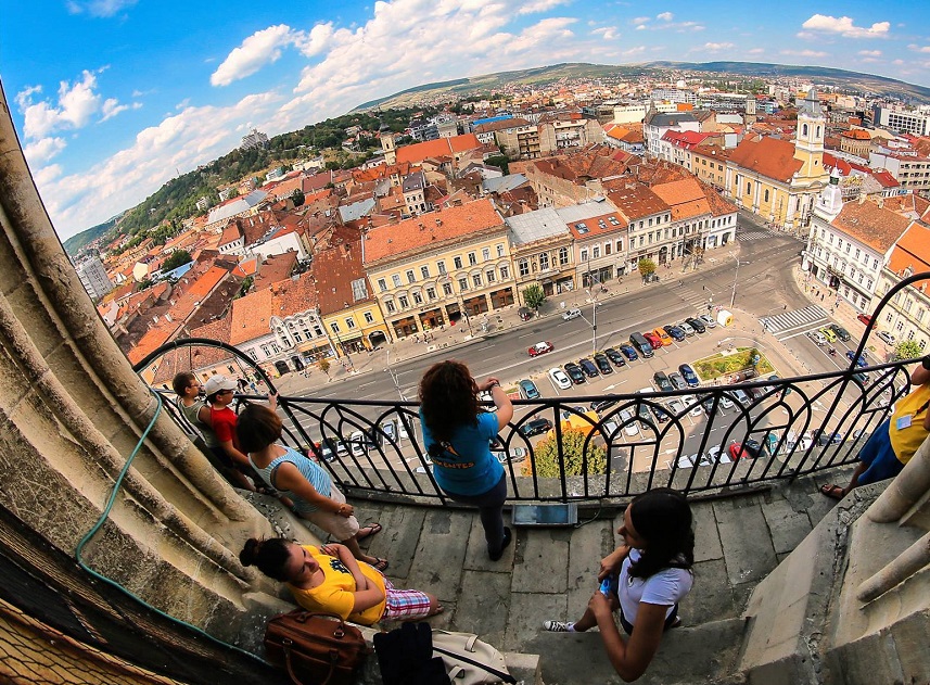 Cluj-Napoca, în topul orașelor turistice din România. Vedere din Biserica Romano-Catolică Sf. Mihail. Foto: Facebook Emil Boc