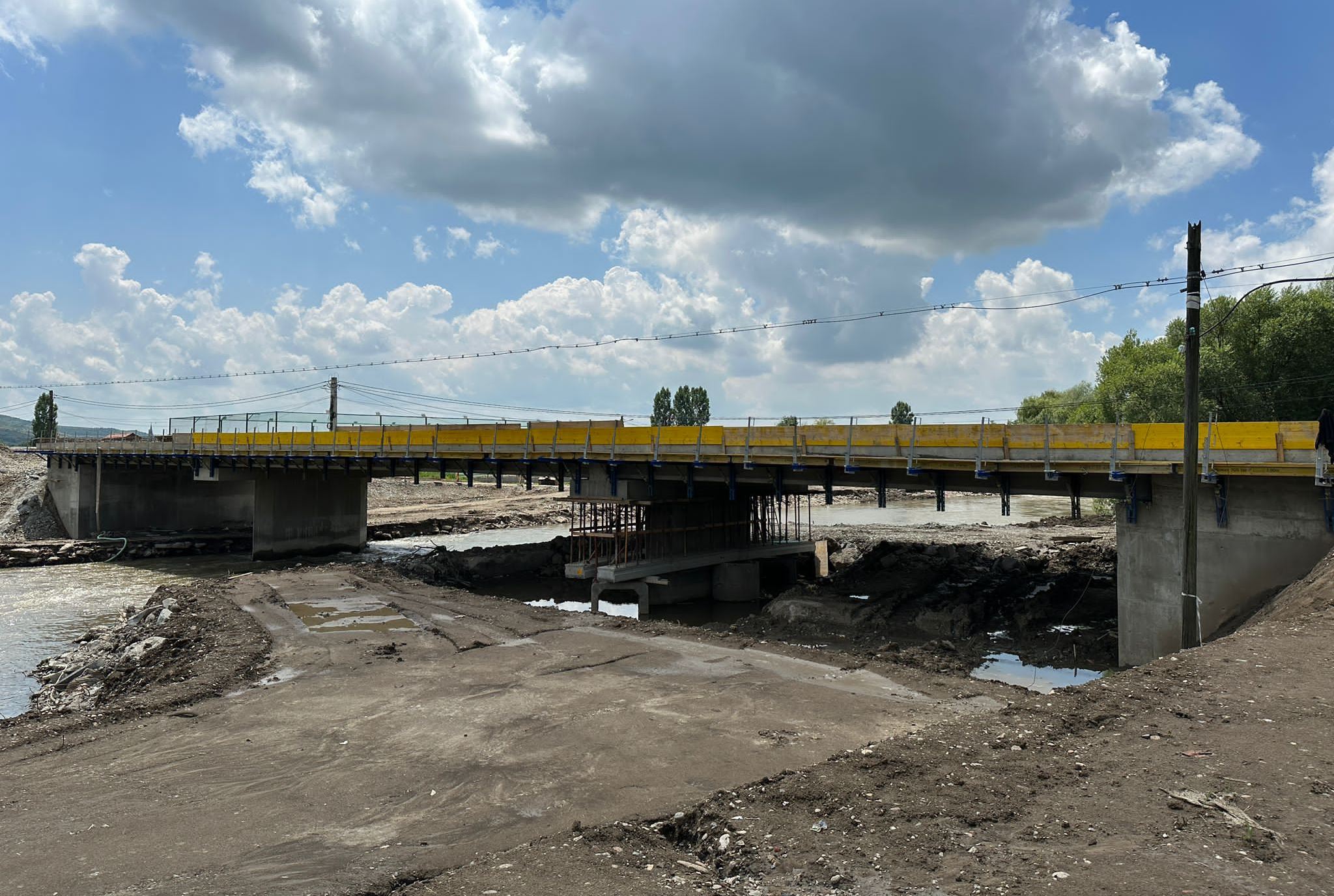 Podul peste Someș din Bonțida va fi redat circulației în 15 iulie. FOTO: CJ Cluj