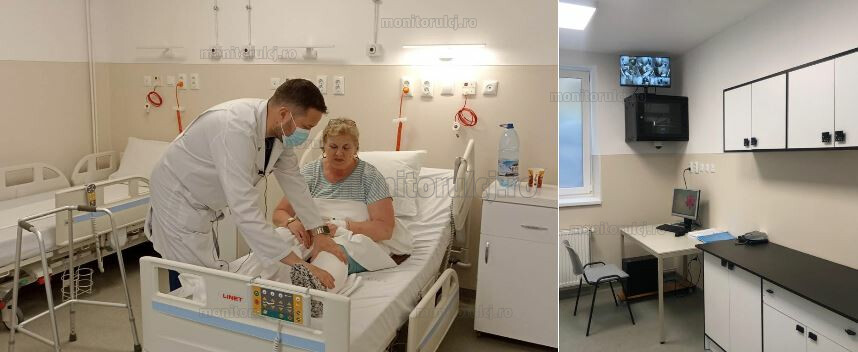 Compartiment la Clinica de Ortopedie, modernizat / Foto 1: SCJU, Foto 2: monitorulcj.ro