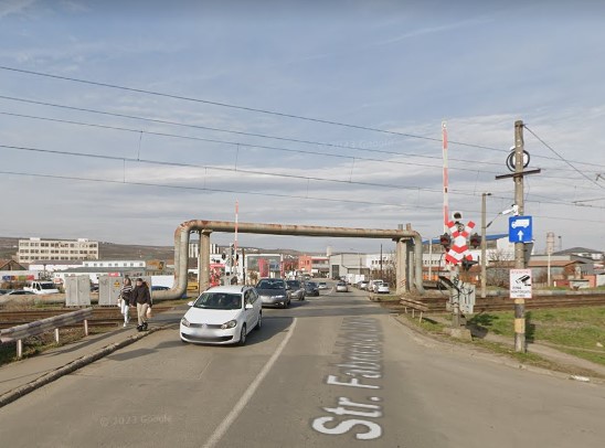 Trecere de cale ferată pe strada Fabricii de Zahăr / Foto: Google Maps