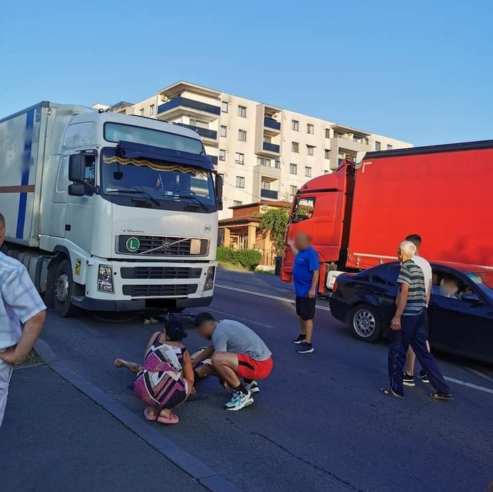 Biciclist beat, accidentat pe strada Corneiu Coposu/ Foto: Dambul Rotund Cartier Cluj-Napoca Facebook.com